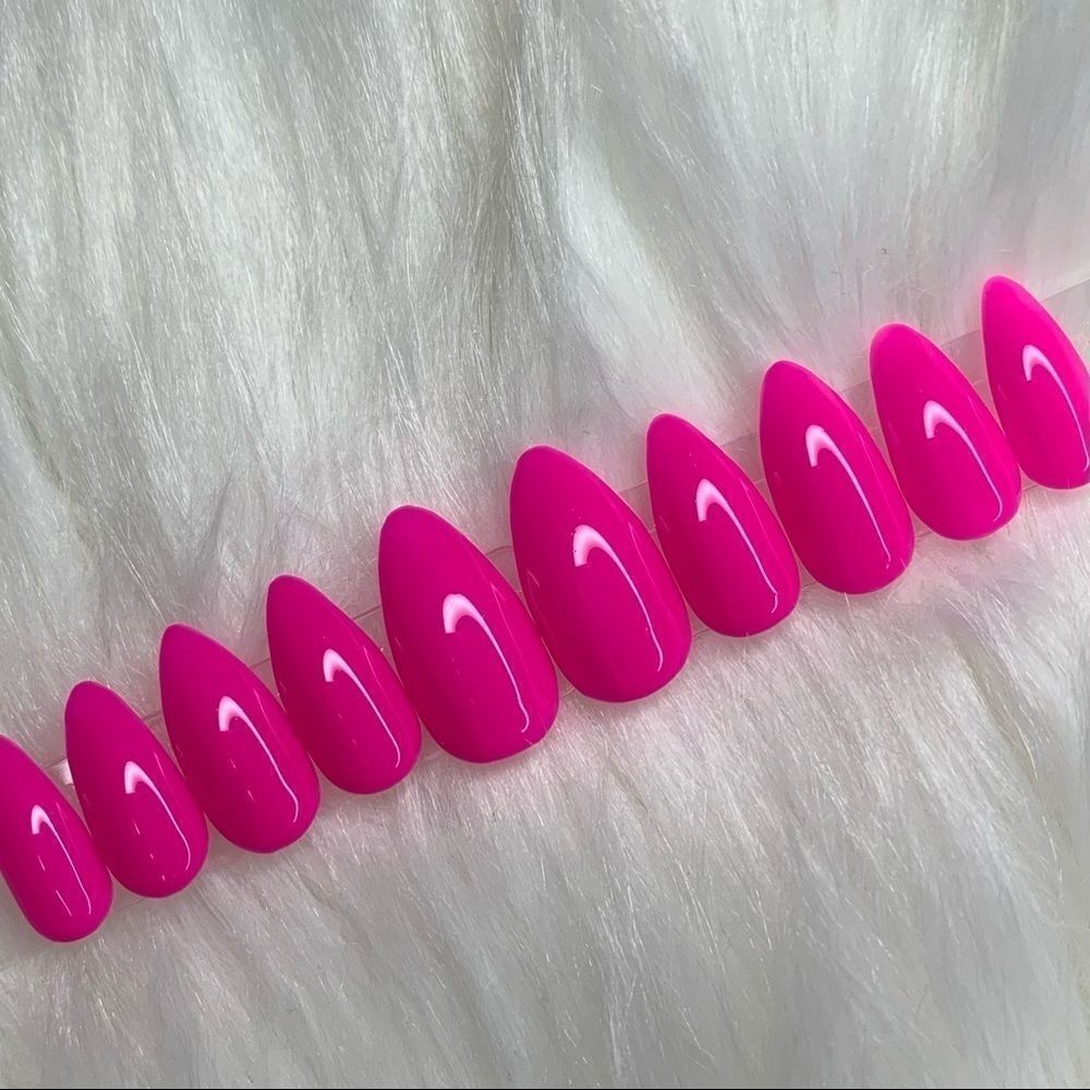 Fuchsia Custom Press On Nails | High Quality Nails | Handmade